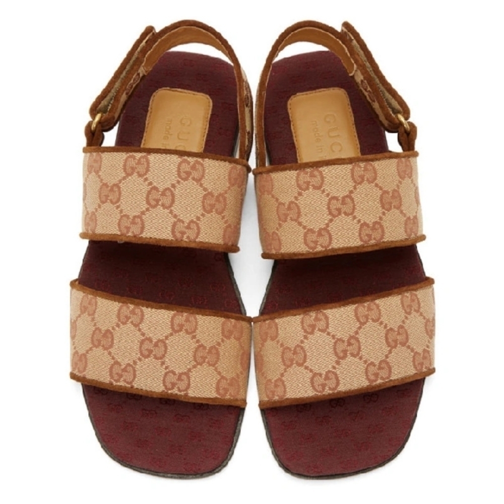 𝅺GUCCI Slingback GG Sandals